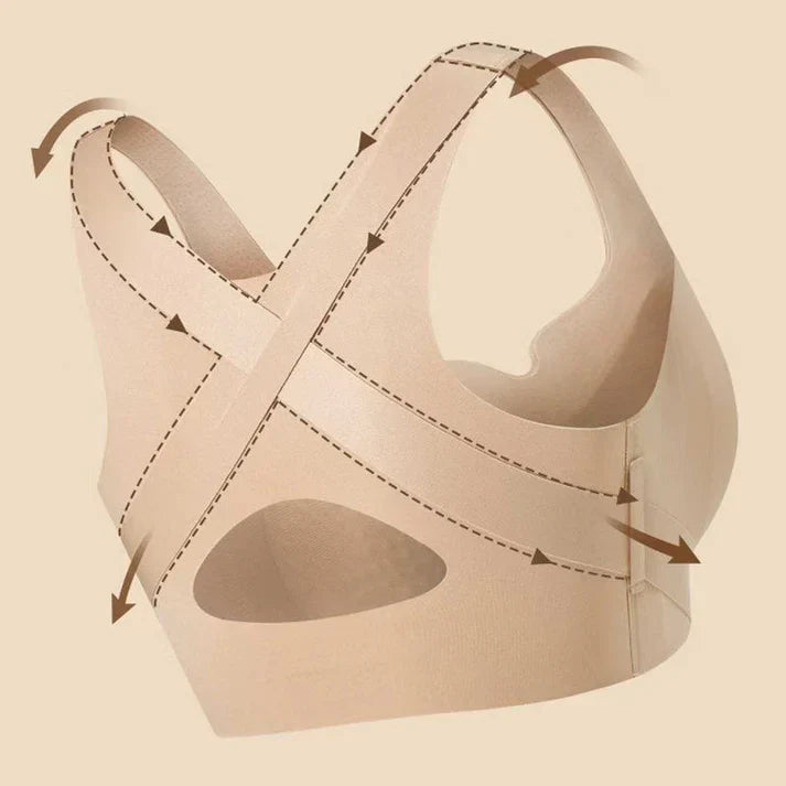 š„Time-limited special offeršWomen's Front Closure Seamless Back Support Posture Braš